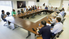 O Conselho da Autoridade Portuária de Antonina retomou, nesta sexta-feira (4), as reuniões periódicas que discutem temas envolvendo o porto, empresas do setor e o crescimento da cidade. Os encontros não aconteciam há quase dois anos e a partir de agora deverão ser trimestrais.Foto: Claudio Neves/Portos do Paraná