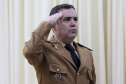 O Batalhão de Polícia Rodoviária (BPRv) recebeu nesta quarta-feira (09), na sede do Departamento de Estradas e Rodagens (DER-PR), em Curitiba, o novo comandante da unidade. O coronel Erich Wagner Osternack passou a função ao tenente-coronel Olavo Vianei Francischett Nunes, que desde 2012 chefiava a Central de Operações Policiais Militares (Copom). Na foto, tenente coronel Vianei.