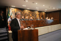 O secretário de Agricultura e Abastecimento Norberto Ortigara, participa da Audiência Pública que trata da incorporação da Emater, CPRA, Codapar e do Iapar, na Assembleia Legislativa.Curitiba, 09-10-19.Foto: Arnaldo Alves / AEN.