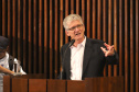 O secretário de Agricultura e Abastecimento Norberto Ortigara, participa da Audiência Pública que trata da incorporação da Emater, CPRA, Codapar e do Iapar, na Assembleia Legislativa.Curitiba, 09-10-19.Foto: Arnaldo Alves / AEN.