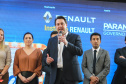 O governador Carlos Massa Ratinho Junior lança nesta quarta-feira (09) o projeto Cinema na Praça, que beneficiará cidades com até dez mil habitantes que não têm cinemas de rua ou em centros comerciais, no Palácio Iguaçu, em Curitiba. 09/10/2019 - Foto: Geraldo Bubniak/AEN