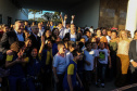O governador Carlos Massa Ratinho Junior lança nesta quarta-feira (09) o projeto Cinema na Praça, que beneficiará cidades com até dez mil habitantes que não têm cinemas de rua ou em centros comerciais, no Palácio Iguaçu, em Curitiba. 09/10/2019 - Foto: Geraldo Bubniak/AEN