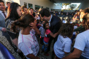 O governador Carlos Massa Ratinho Junior lança nesta quarta-feira (09) o projeto Cinema na Praça, que beneficiará cidades com até dez mil habitantes que não têm cinemas de rua ou em centros comerciais, no Palácio Iguaçu, em Curitiba. 09/10/2019 - Foto: Geraldo Bubniak/AEN