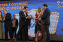 O governador Carlos Massa Ratinho Junior lança nesta quarta-feira (09) o projeto Cinema na Praça, que beneficiará cidades com até dez mil habitantes que não têm cinemas de rua ou em centros comerciais, no Palácio Iguaçu, em Curitiba. 09/10/2019 - Foto: Geraldo Bubniak/AEN