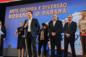 O governador Carlos Massa Ratinho Junior lança nesta quarta-feira (09) o projeto Cinema na Praça, que beneficiará cidades com até dez mil habitantes que não têm cinemas de rua ou em centros comerciais, no Palácio Iguaçu, em Curitiba. 09/10/2019 - Foto: Geraldo Bubniak/AEN