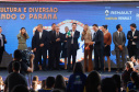 O governador Carlos Massa Ratinho Junior lança nesta quarta-feira (09) o projeto Cinema na Praça, que beneficiará cidades com até dez mil habitantes que não têm cinemas de rua ou em centros comerciais, no Palácio Iguaçu, em Curitiba. 09/10/2019