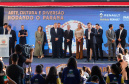 O governador Carlos Massa Ratinho Junior lança nesta quarta-feira (09) o projeto Cinema na Praça, que beneficiará cidades com até dez mil habitantes que não têm cinemas de rua ou em centros comerciais, no Palácio Iguaçu, em Curitiba. 09/10/2019
