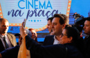 O governador Carlos Massa Ratinho Junior lança nesta quarta-feira (09) o projeto Cinema na Praça, que beneficiará cidades com até dez mil habitantes que não têm cinemas de rua ou em centros comerciais, no Palácio Iguaçu, em Curitiba. 09/10/2019