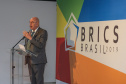 O ministro da Cidadania, Osmar Terra, participa nesta sexta-feira (11) da 4ª Reunião de Ministros da Cultura do BRICS, no Museu Oscar Niemeyer  em Curitiba.  07/10/2019  -  Foto: Geraldo Bubniak/AEN