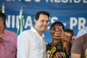 O governador Carlos Massa Ratinho Junior entrega nesta sexta-feira (11) moradias populares em Prado Ferreira. As moradias fazem parte de um projeto integrado do Governo do Estado com o Governo Federal e o município. Foto: Gilson Abreu/AEN
