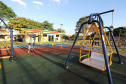 O governador Carlos Massa Ratinho Junior esteve neste sábado em Marumbi, no Vale do Ivaí, para inaugurar a unidade do programa Meu Campinho, espaço de esporte e lazer implantado pelo Governo do Estado no município. Presentes: prefeito de Marumbi, Adhemar Francisco Rejani; secretários: de Saúde, Beto Preto; de Desenvolvimento Urbano, João Calos Ortega; Primeira Dama do Estado, Luciana Saito Massa; apresentador Carlos Massa (ratinho); entre outros.Marumbi, 12-10-19.Foto: Arnaldo Alves / AEN.