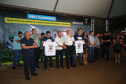 O governador Carlos Massa Ratinho Junior esteve neste sábado em Marumbi, no Vale do Ivaí, para inaugurar a unidade do programa Meu Campinho, espaço de esporte e lazer implantado pelo Governo do Estado no município. Presentes: prefeito de Marumbi, Adhemar Francisco Rejani; secretários: de Saúde, Beto Preto; de Desenvolvimento Urbano, João Calos Ortega; Primeira Dama do Estado, Luciana Saito Massa; apresentador Carlos Massa (ratinho); entre outros.Marumbi, 12-10-19.Foto: Arnaldo Alves / AEN.