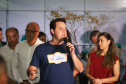 O governador Carlos Massa Ratinho Junior esteve neste sábado em Marumbi, no Vale do Ivaí, para inaugurar a unidade do programa Meu Campinho, espaço de esporte e lazer implantado pelo Governo do Estado no município. Presentes: prefeito de Marumbi, Adhemar Francisco Rejani; secretários: de Saúde, Beto Preto; de Desenvolvimento Urbano, João Calos Ortega; Primeira Dama do Estado, Luciana Saito Massa; apresentador Carlos Massa (ratinho); entre outros.Marumbi, 12-10-19.Foto: Arnaldo Alves / AEN.