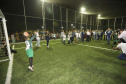 O governador Carlos Massa Ratinho Junior esteve neste sábado em Marumbi, no Vale do Ivaí, para inaugurar a unidade do programa Meu Campinho, espaço de esporte e lazer implantado pelo Governo do Estado no município. Presentes: prefeito de Marumbi, Adhemar Francisco Rejani; secretários: de Saúde, Beto Preto; de Desenvolvimento Urbano, João Calos Ortega; Primeira Dama do Estado, Luciana Saito Massa; apresentador Carlos Massa (ratinho); entre outros.Marumbi, 12-10-19.Foto: Arnaldo Alves / AEN.