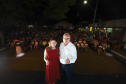 Marumbi é a primeira cidade a receber o programa Cinema na Praça. Presentes no evento: prefeito de Marumbi, Adhemar Francisco Rejani; Primeira Dama do Estado, Luciana Saito Massa; entre outros. N/F: Lucas Henrique Muniz.Marumbi, 12-10-19.Foto: Arnaldo Alves / AEN.