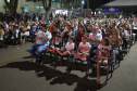Marumbi é a primeira cidade a receber o programa Cinema na Praça. Presentes no evento: prefeito de Marumbi, Adhemar Francisco Rejani; Primeira Dama do Estado, Luciana Saito Massa; entre outros. N/F: Lucas Henrique Muniz.Marumbi, 12-10-19.Foto: Arnaldo Alves / AEN.