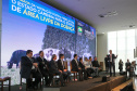 O governador Carlos Massa Ratinho Junior e a ministra da Agricultura, Pecuária e Abastecimento, Tereza Cristina, anunciam nesta terça-feira (15), no Palácio Iguaçu, em Curitiba, a suspensão das campanhas de vacinação contra febre aftosa em rebanhos bovinos e de bufalinos no Paraná. Curitiba, 14/10/2019 - Foto: Geraldo Bubniak/AEN