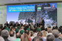 O governador Carlos Massa Ratinho Junior e a ministra da Agricultura, Pecuária e Abastecimento, Tereza Cristina, anunciam nesta terça-feira (15), no Palácio Iguaçu, em Curitiba, a suspensão das campanhas de vacinação contra febre aftosa em rebanhos bovinos e de bufalinos no Paraná. Curitiba, 14/10/2019 - Foto: Geraldo Bubniak/AEN