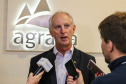O governador Carlos Massa Ratinho Júnior participa nesta quarta-feira (16),  da inauguração da Akademie Ireks & Agrária, um centro de capacitação e desenvolvimento de novo empreendimento industrial instalado no distrito de Entre Rios. Na foto o Diretor Presidente da Agrária, Jorge Karl.Guarapuava, 16/10/2019 -  Foto: Geraldo Bubniak/AEN