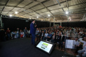 O governador Carlos Massa Ratinho Junior participa nesta quinta-feira (17),  no Parque de Exposições Lacerda Werneck, em Guarapuava, da primeira edição da Agropec, evento voltado a produtores rurais da região e que reúne palestras técnicas, leilões de animais e culinária tropeira e regional. Guarapuava, 17/10/2019 -  Foto: Geraldo Bubniak/AEN