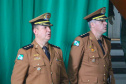 Curitiba, 17 de Outubro de 2019. Passagem de Comando BPMOA. Na foto, Ten Cel Roberto Sampaio Araujo e Ten Cel Julio Cesar Pucci dos Santos.
