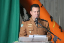 Curitiba, 17 de Outubro de 2019. Passagem de Comando BPMOA. Na foto,  discurso Ten Cel Roberto Sampaio Araujo.