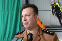 Curitiba, 17 de Outubro de 2019. Passagem de Comando BPMOA. Foto; entrevista Ten cel Roberto Sampaio Araujo.