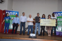 Nota Paraná premia vencedores durante Seminário de Educação Fiscal. Foto: Divulgação/SESA