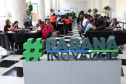 Um grupo de 30 estudantes do ensino médio da rede estadual de Educação participou nesta sexta-feira (18) do Desafio Inova Paraná, maratona de ideação de soluções para a gestão pública realizada no Palácio Iguaçu, em Curitiba. A iniciativa faz parte da Semana Paraná Inovador, evento do Governo do Estado que ocorre até este sábado (19).Foto: Ari Dias/AEN