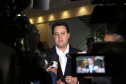 O governador Carlos Massa Ratinho Junior particiou nesta segunda-feira (21) do evento de premiação do Concurso Agrinho 2019. Promovido pela Federação da Agricultura do Paraná (Faep), com a parceria do Governo do Estado, o programa envolve, todo ano, aproximadamente 800 mil alunos e mais de 50 mil professores. Pinhais,21/10/2019 Foto:Jaelson Lucas / AEN