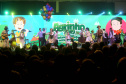 O governador Carlos Massa Ratinho Junior particiou nesta segunda-feira (21) do evento de premiação do Concurso Agrinho 2019. Promovido pela Federação da Agricultura do Paraná (Faep), com a parceria do Governo do Estado, o programa envolve, todo ano, aproximadamente 800 mil alunos e mais de 50 mil professores. Pinhais,21/10/2019 Foto:Jaelson Lucas / AEN