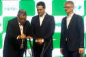 O governador Carlos Massa Ratinho Junior particiou nesta segunda-feira (21) do evento de premiação do Concurso Agrinho 2019. Promovido pela Federação da Agricultura do Paraná (Faep), com a parceria do Governo do Estado, o programa envolve, todo ano, aproximadamente 800 mil alunos e mais de 50 mil professores. Pinhais,21/10/2019 Foto:Jaelson Lucas / AEN
