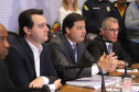 O governador Carlos Massa Ratinho Junior e o secretário de Infraestrutura e Logística, Sandro Alex, divulgaram nesta segunda-feira (21), quais as obras aprovadas pelo Governo do Estado para serem realizadas com os recursos do acordo de leniência firmado entre a concessionária Rodonorte e o Ministério Público Federal (MPF)