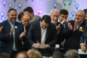O governador Carlos Massa Ratinho Junior anuncia nesta segunda-feira (21) a liberação de R$ 50 milhões para ações da área da saúde.   Curitiba, 21/10/2019 - Foto: Geraldo Bubniak/AEN