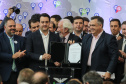 O governador Carlos Massa Ratinho Junior anuncia nesta segunda-feira (21) a liberação de R$ 50 milhões para ações da área da saúde.   Curitiba, 21/10/2019 - Foto: Geraldo Bubniak/AEN