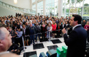 O governador Carlos Massa Ratinho Junior anuncia nesta segunda-feira (21) a liberação de R$ 50 milhões para ações da área da saúde. Curitiba, 21/10/2019 