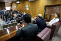 O secretário da Fazenda Renê Garcia, fala durante o curso de formação dos novos servidores da SEFA.Curitiba, 16-10-19.Foto: Arnaldo Alves / AEN.