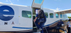 A nova linha aérea ligando Curitiba e Francisco Beltrão, no Sudoeste, inaugurada nesta terça-feira (22), dentro do programa Voe Paraná, do Governo do Estado, terá forte impacto na economia da região. “É um programa arrojado, inovador, que nos aproxima da capital e que, sem dúvida, vai ajudar a atrair mais investimentos”, afirmou o prefeito Cleber Fontana. “É um marco para a economia da região”, avalia.Foto: Prefeitura de Francisco Beltrão