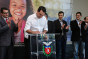 O governador Carlos Massa Ratinho Junior confirma nesta terça-feira (22) recursos para investimentos em infraestrutura escolar. Serão emitidas ordens de serviço para início de obras de reparos e melhorias e autorizadas novas licitações, envolvendo mais de 100 escolas, em todas as regiões do Estado   Curitiba, 22/10/2019 - Foto: Geraldo Bubniak/AEN