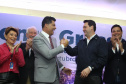 O governador Carlos Massa Ratinho Junior, acompanhado do prefeito Marcelo Rangel, do vice-governador Darci Piana e de diversas autoridades, assinou o decreto que transfere temporariamente a sede do governo estadual para o município. A iniciativa coincide com a Feira Paraná, que acontece de 18 a 27 de outubro.Foto:Jaelson Lucas / AEN