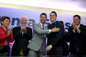 O governador Carlos Massa Ratinho Junior, acompanhado do prefeito Marcelo Rangel, do vice-governador Darci Piana e de diversas autoridades, assinou o decreto que transfere temporariamente a sede do governo estadual para o município. A iniciativa coincide com a Feira Paraná, que acontece de 18 a 27 de outubro.Foto:Jaelson Lucas / AEN