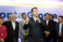 O governador Carlos Massa Ratinho Junior, acompanhado do prefeito Marcelo Rangel, do vice-governador Darci Piana e de diversas autoridades, assinou o decreto que transfere temporariamente a sede do governo estadual para o município. A iniciativa coincide com a Feira Paraná, que acontece de 18 a 27 de outubro.Foto:Jaelson Lucas / AEN