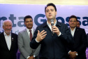 O governador Carlos Massa Ratinho Junior, acompanhado do prefeito Marcelo Rangel, do vice-governador Darci Piana e de diversas autoridades, assinou o decreto que transfere temporariamente a sede do governo estadual para o município. A iniciativa coincide com a Feira Paraná, que acontece de 18 a 27 de outubro.Foto:Jaelson Lucas / AEN