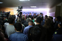 O governador Carlos Massa Ratinho Junior, acompanhado do prefeito Marcelo Rangel, do vice-governador Darci Piana e de diversas autoridades, assinou o decreto que transfere temporariamente a sede do governo estadual para o município. A iniciativa coincide com a Feira Paraná, que acontece de 18 a 27 de outubro. Foto:Jaelson Lucas / AEN