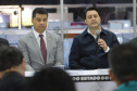 O governador concederá coletiva à imprensa.Ponta Grossa, 23-10-19.Foto: Arnaldo Alves / AEN.