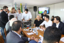 O governador também se reuniu com a equipe de governo na Feira Paraná, em Ponta Grossa. Foram discutidos temas como a reunião de prefeitos, na próxima semana em Foz do Iguaçu, os detalhes sobre o acordo de leniência com a concessionária Rodonorte, que resultará em obras prioritárias para a infraestrutura viária de Ponta Grossa e outras cidades paranaenses e a concessão do parque Vila Velha.