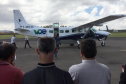 O polo moveleiro de Arapongas, principal do Paraná e um dos mais importantes do País, deverá alavancar ainda mais negócios com a nova linha aérea ligando o município a Curitiba e facilitando o acesso a grandes centros nacionais. A linha começou a operar nesta quarta-feira (23) e faz parte do programa Voe Paraná, criado pelo Governo do Estado para ampliar a malha aeroviária. Foto: Prefeitura de Arapongas