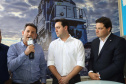 O governador Carlos Massa Ratinho Junior e o presidente da Rumo João Alberto Abreu, assinam protocolo de intenções para revitalização da linha ferrea, entre Morretes e Antonina, litoral paranaense. Participaram: prefeito de Ponta Grossa, Marcelo Rangel; secretário de Infraestrutura e Logística, Sandro Alex; Ponta Grossa, 23-10-19.Foto: Arnaldo Alves / AEN