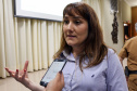 Curitiba, 24 de Outubro de 2019. 4º Seminário do BPRv. Foto: Palestrante Anelise Schmitz, Professora da UFPR e Mestre em Infraestrutura e Gerência Viária. 