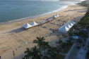 Os Jogos de Aventura e Natureza são palco do Caiobá Open de Beach Tennis, que faz parte do Circuito Mundial da Federação Internacional de Tênis (ITF, sigla em inglês). O evento começou nesta quinta-feira (24) e segue até domingo (27) na Praia Mansa, em Matinhos. Foto: Divulgação/ Esporte Paraná
